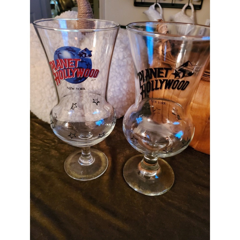 Collectible Planet Hollywood Hurricane Glasses From New York City
